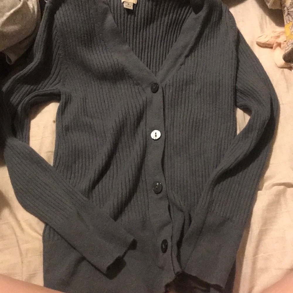 Light button up sweater
